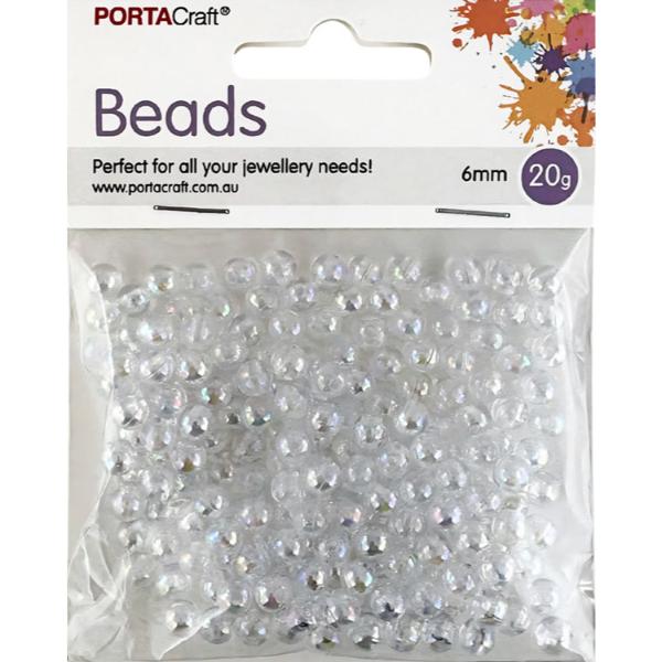 Round Iridescent Beads - 6mm