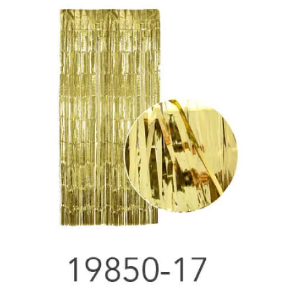 Light Gold Metallic Curtain - 2x1m