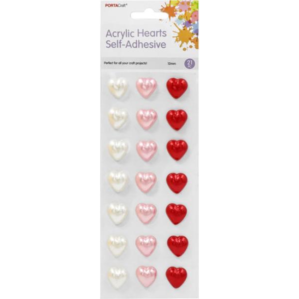 21 Pack Enamel Gem Hearts