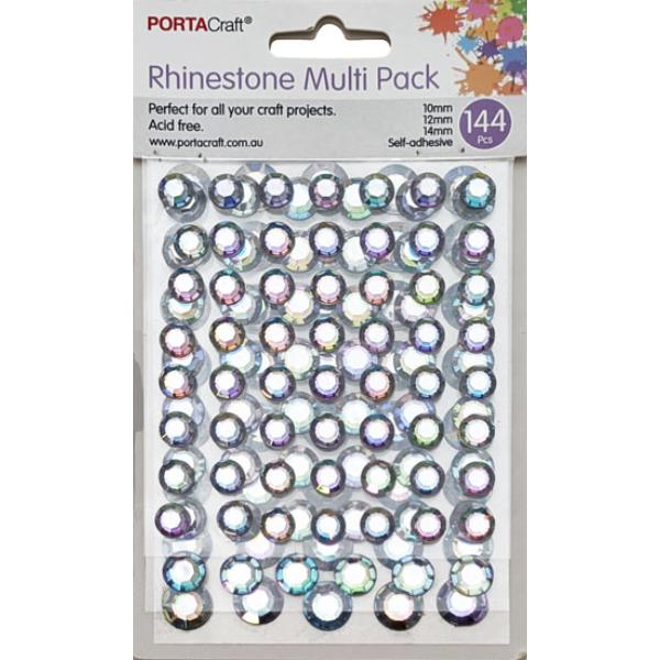144 Pack Iridescent Rhinestones