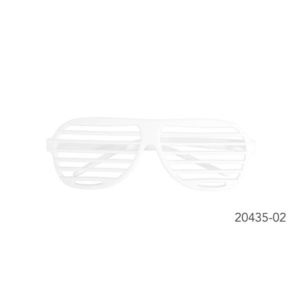 White Shutter Party Glasses