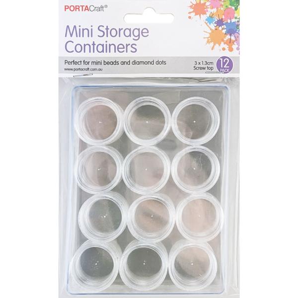 12 Pack Mini Storage Containers With Case