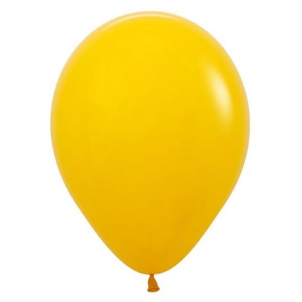 100 Pack Fashion Honey Yellow Balloons - 30cm