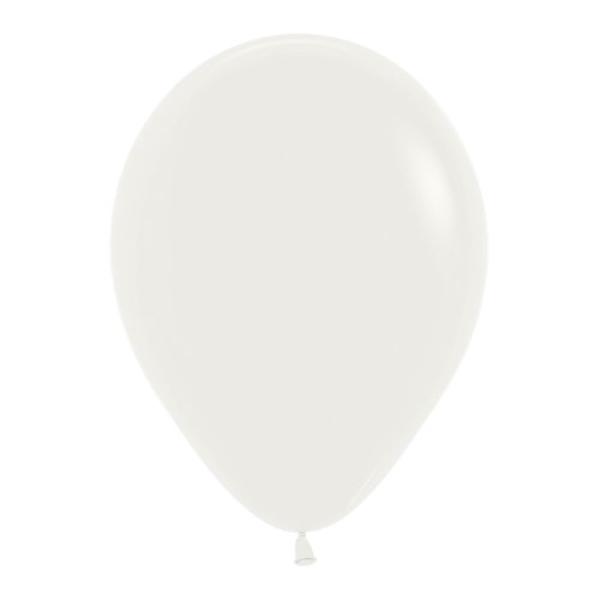 100 Pack Fashion Almond White Balloons - 30cm