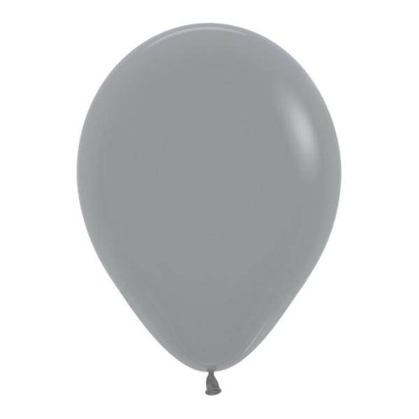 100 Pack Fashion Urban Grey Balloons - 30cm