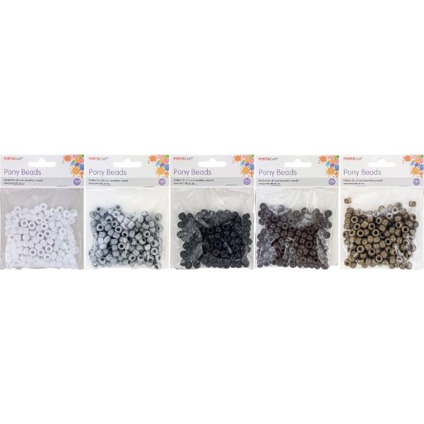 150 Pack Earthy Pony Beads