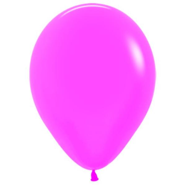 100 Pack Neon Fuchsia Balloons - 30cm