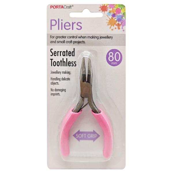 Serrated Toothless Pliers - 80mm