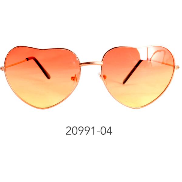 Orange & Yellow Heart Party Glasses