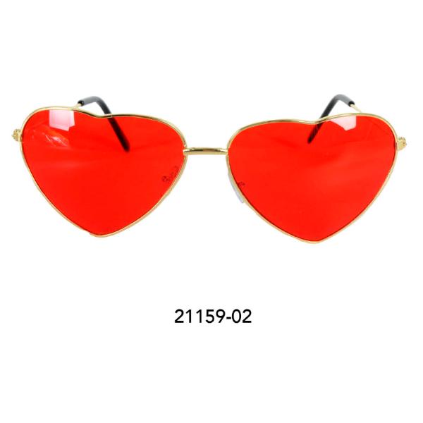 Red Heart Glass With Metal Frame