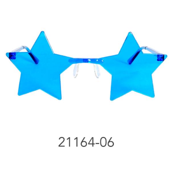 Blue Perspex Star Party Glasses