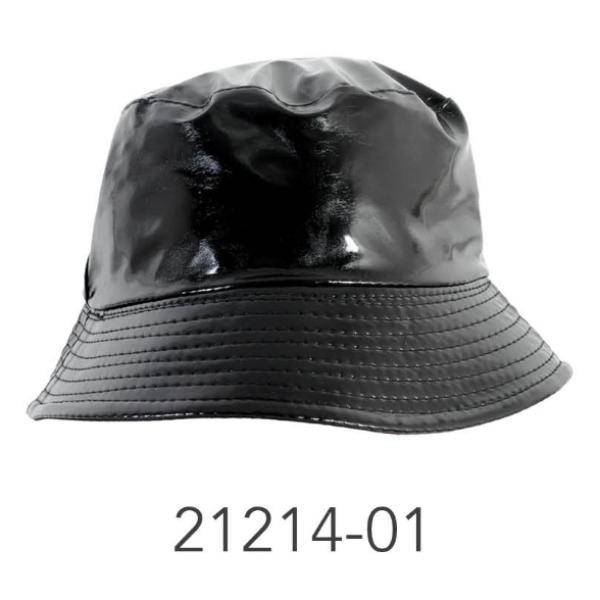 Black Metallic Bucket Hat