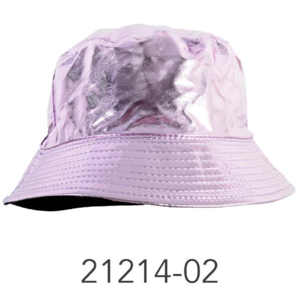 Pink Metallic Bucket Hat