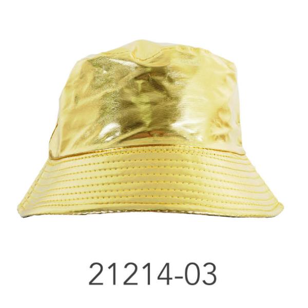 Gold Metallic Bucket Hat