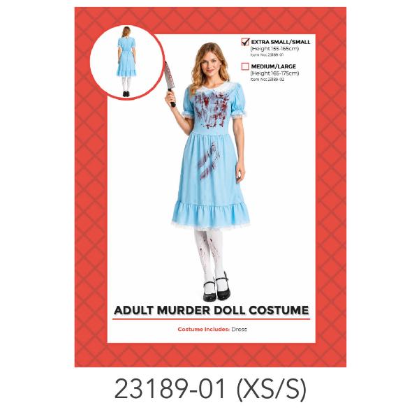 Adult Murder Doll Costume - XS/S