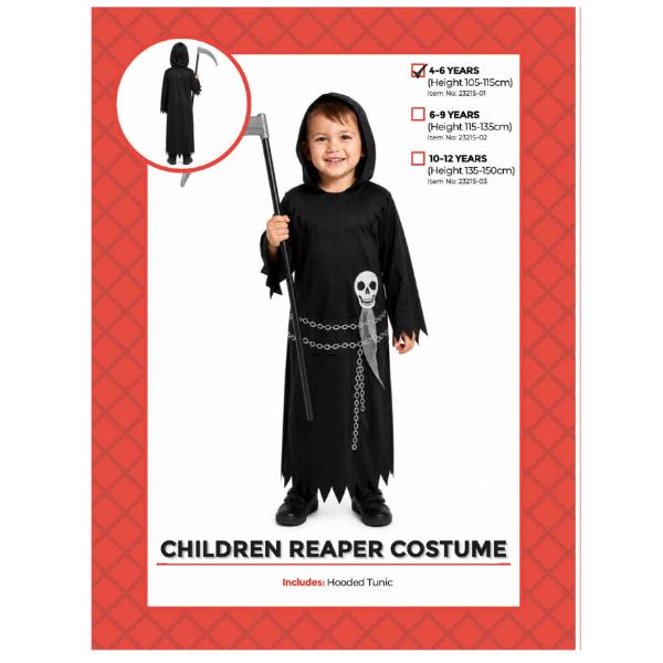 Toddler Reaper Costume - 4-6