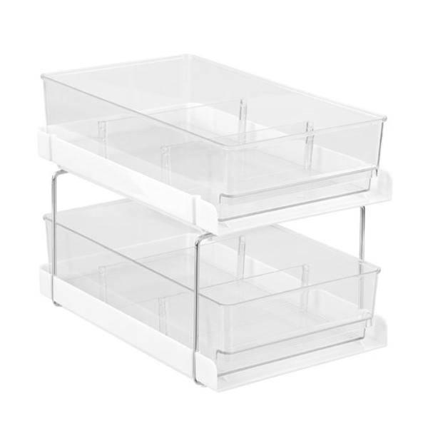 Crystal 2 Tier Drawer Trays - 35cm