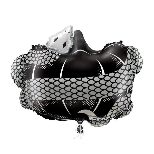 Black Pumpkin With Snake Foil Balloon - 24in