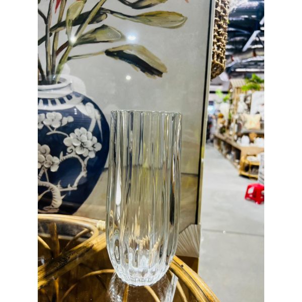 Round Tall Glass Vase