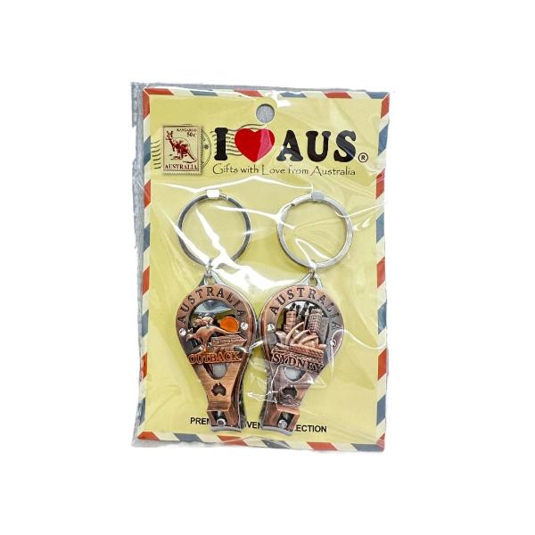 2 Pack Nail Clipper Keyring