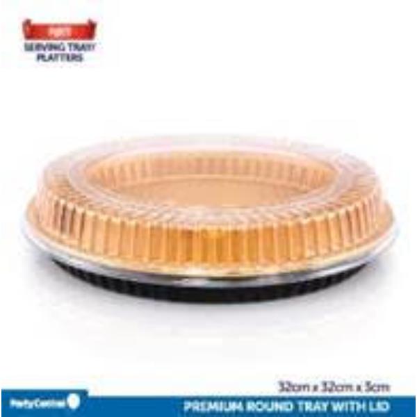 Gold Reusable Cicrcular Tray - 32cm