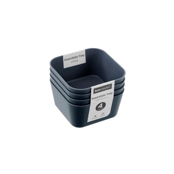 4 Pack Essentials Sort Tray - 8.5x4.5cm