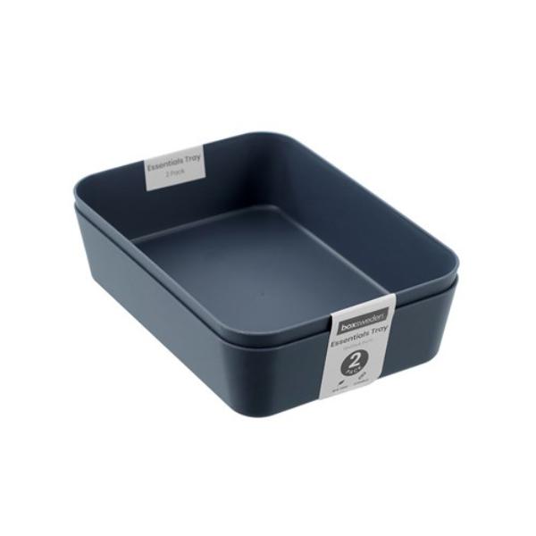 2 Pack Essentials Sort Tray - 18x13x4.5cm