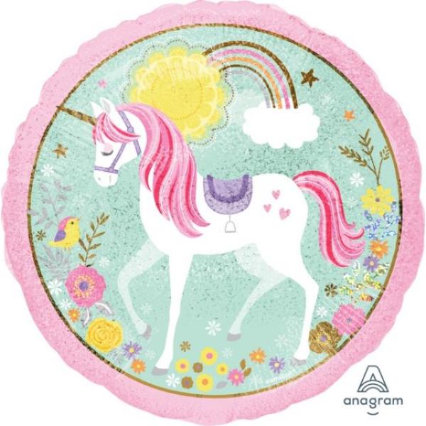 Holographic Magical Unicorn Balloon - 45cm