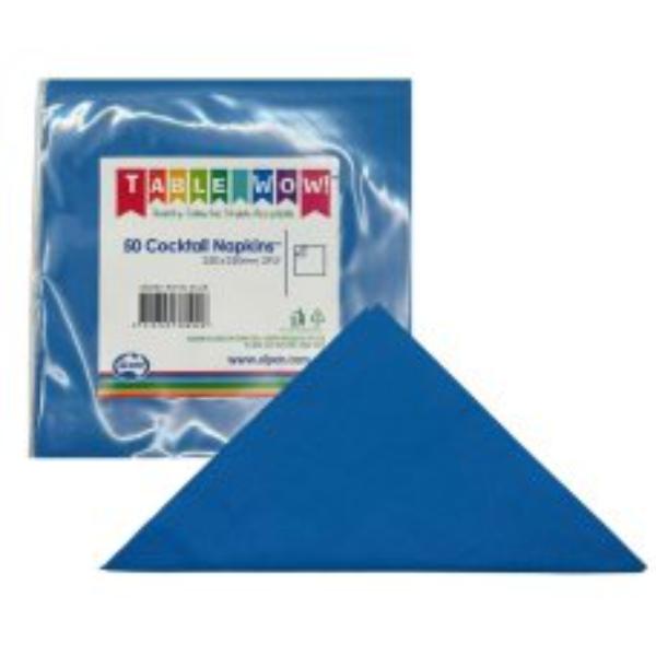 50 Pack Royal Blue Cocktain Napkins
