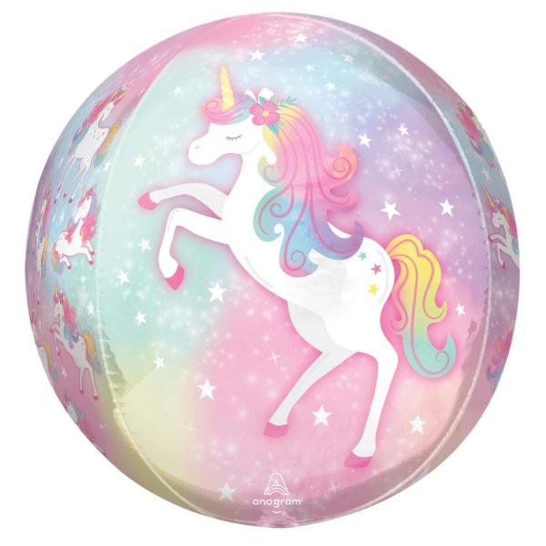 Enchanted Unicorn XL Orbz Balloon - 40cm