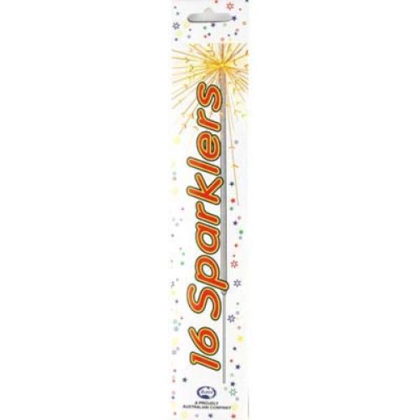 16 Pack Sparklers - 25cm