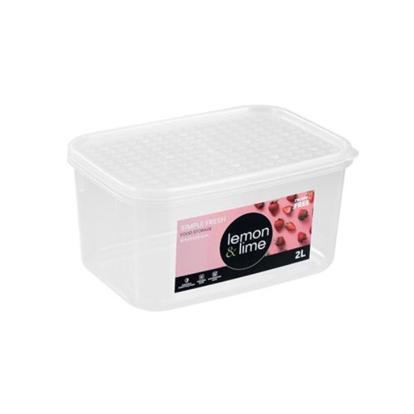 2L Simple Fresh Food Container - 19.5x13.5x10.5cm