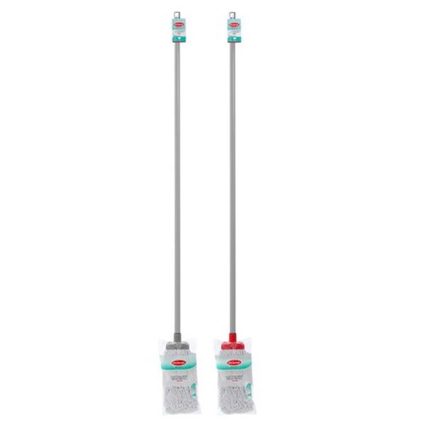 Cotton Mop & Handle - 1.2m Assorted