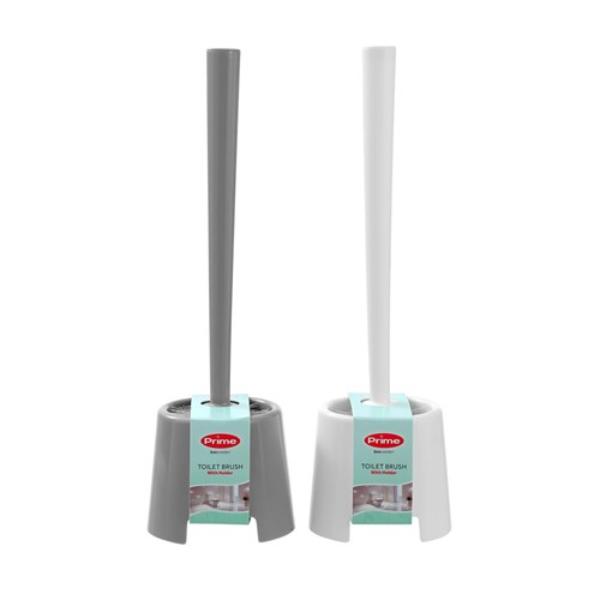 Essentials Toilet Brush With Holder - Assorted