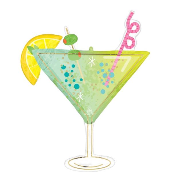 Cocktail Surprise Supershape Balloon - 91cm