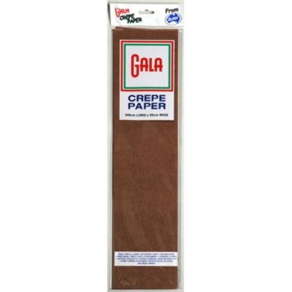 Dark Brown Gala Crepe Paper