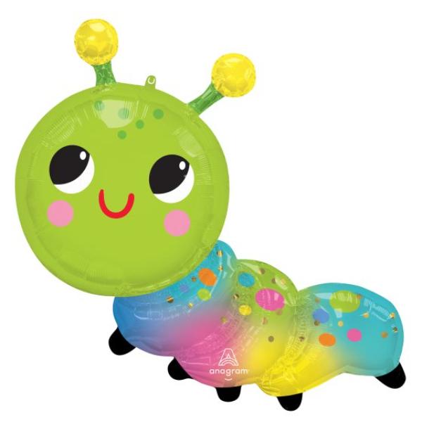 Happy Caterpillar Supershape Balloon - 88cm