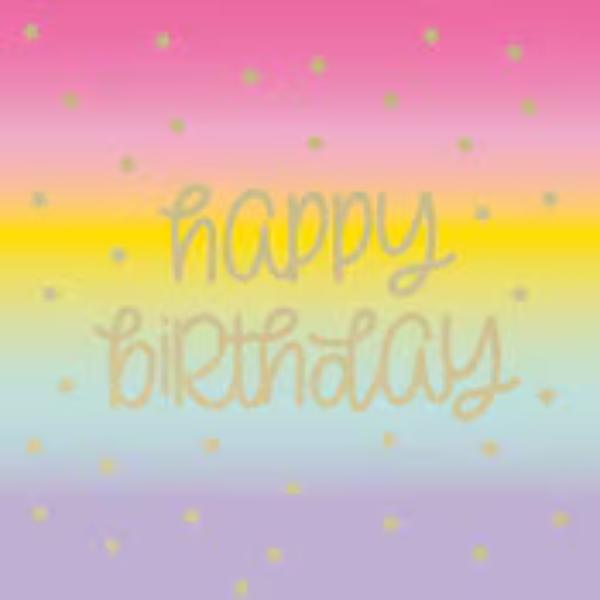 16 Pack Rainbow Star Lunch Napkins