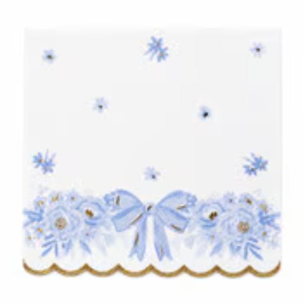 16 Pack Dainty Bows Lunch Napkins