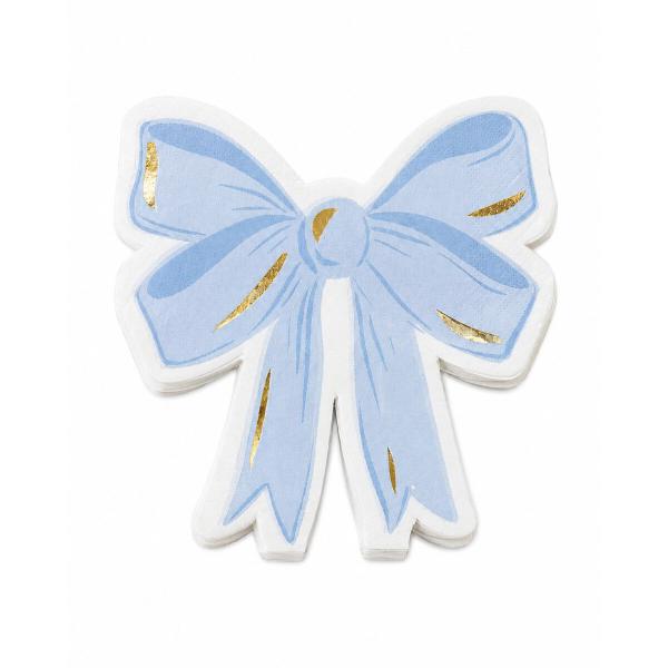 16 Pack Dainty Bow Shaped Napkins