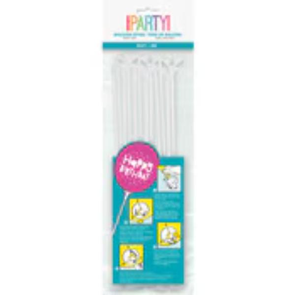 20 Pack Balloon Sticks & Cups - 40cm