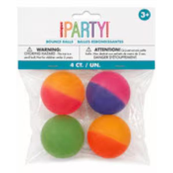 4 Pack Two Tone Bounce Balls