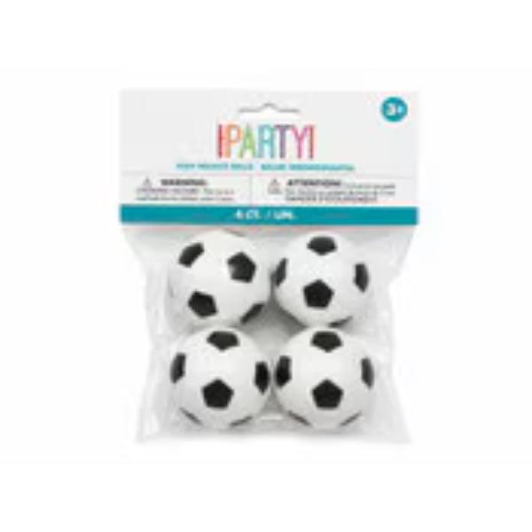 4 Pack 3D Soccer Bounce Balls
