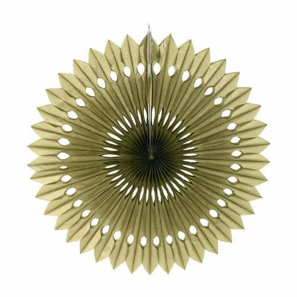Gold Paper Fan - 40cm