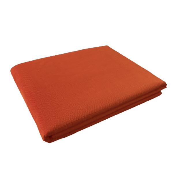 Luxe Cherry Red Rectangular Paper Table Cover - 270cm