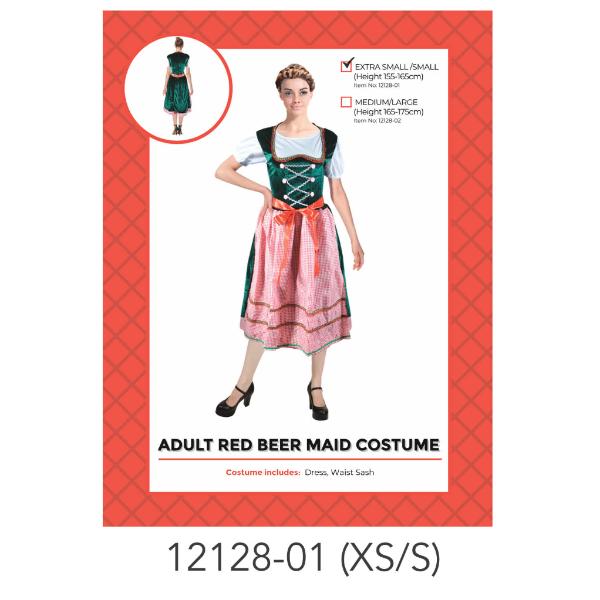 Womens Beer Maid Costume - XS/S