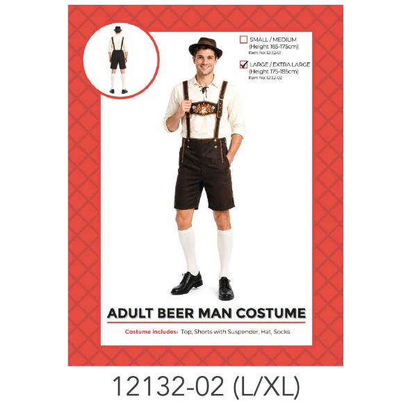 Adults Beer Man Costume - L/XL