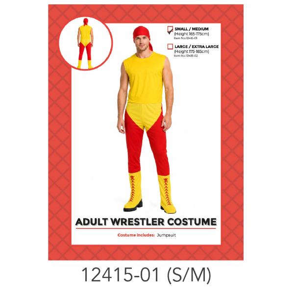 Mens Wrestler Costume - S/M