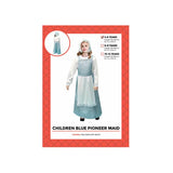 Load image into Gallery viewer, Children Blue Pioneer Maid Costume - 4 - 6 Years
