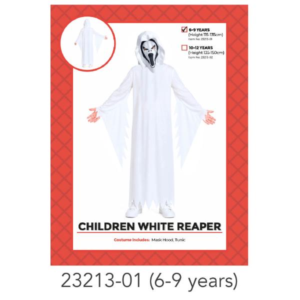 Childrens White Reaper Costume - 6-9